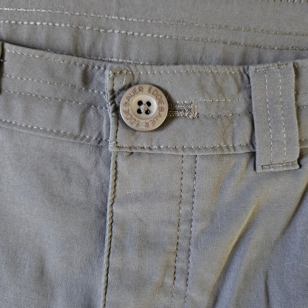 Eddie Bauer Guide Pro Shorts Womens 8 Gray Hiking Outdoor Stretch Cargo Nylon - Picture 7 of 10